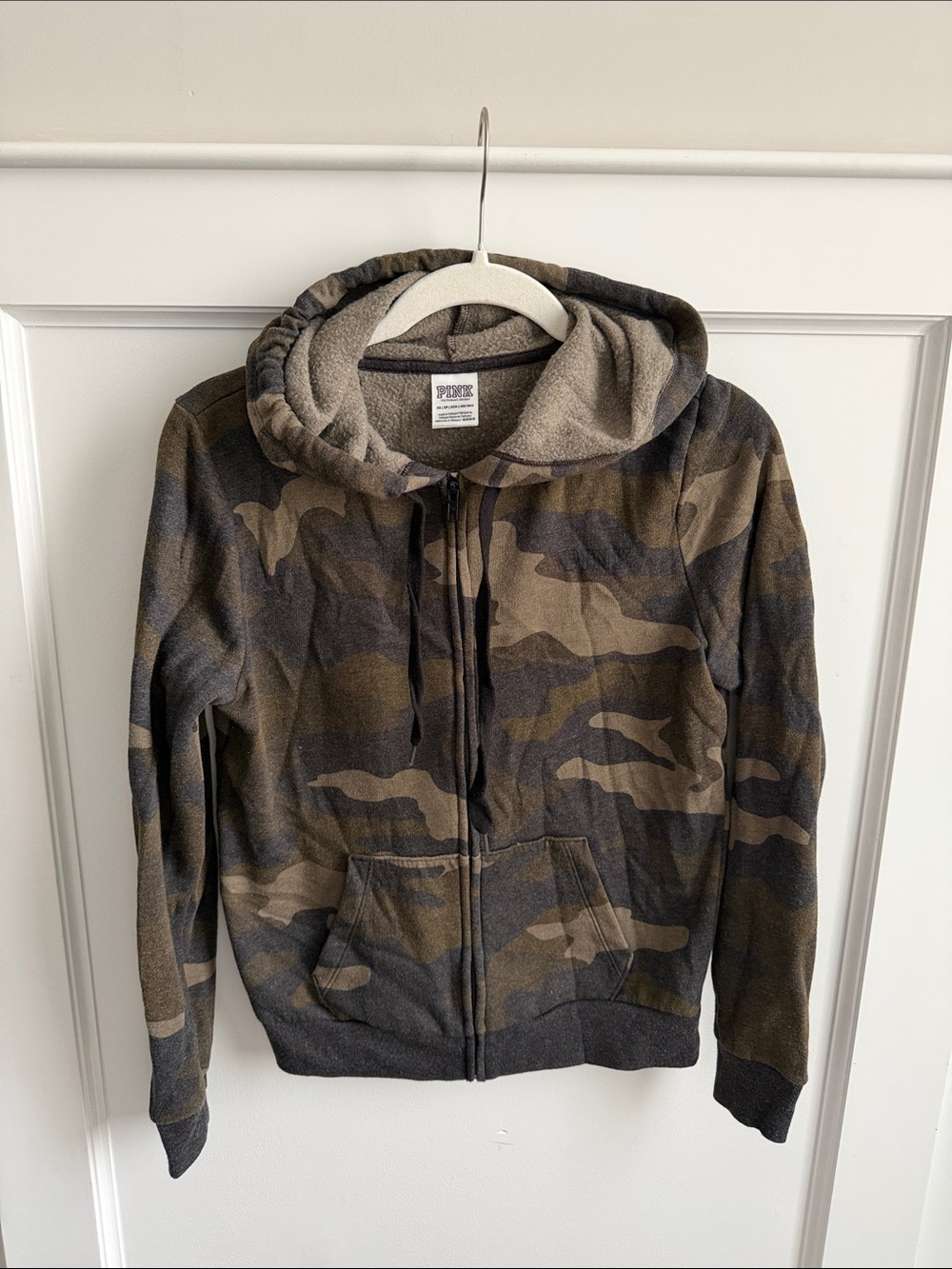 PINK Victoria's Secret Camo Zip Hoodie